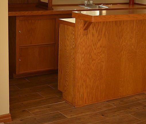 Close up of wet bar 