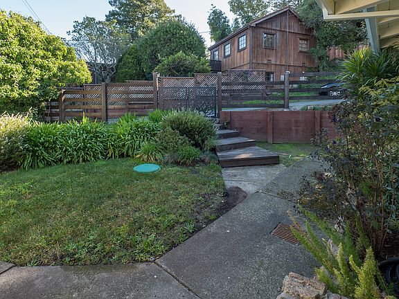 Landscaped front yard