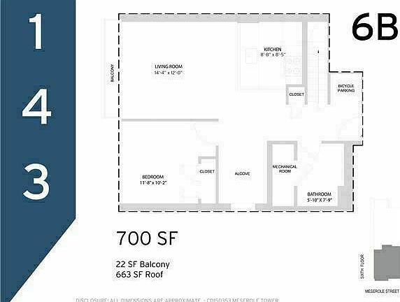 3rd image of 143 Meserole St #6B