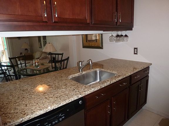 Kitchen with granite counter