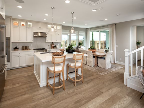 Gourmet kitchen has sink placed at the kitchen island Lots of kitchen counter space for food prepar