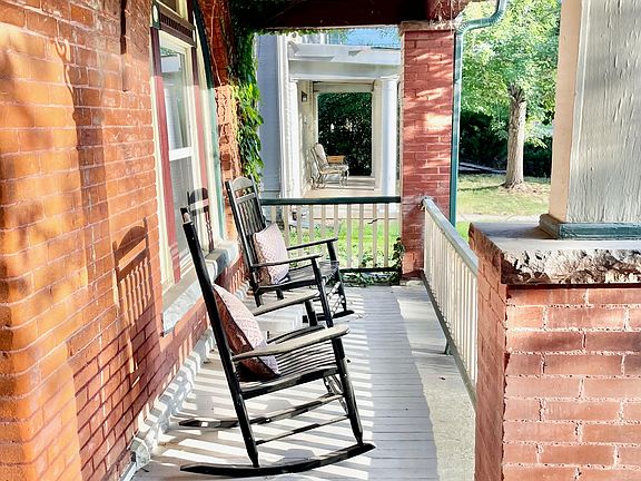 Spacious communal wrap-around porch