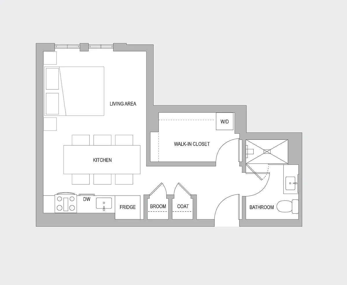Floor plan Studio K