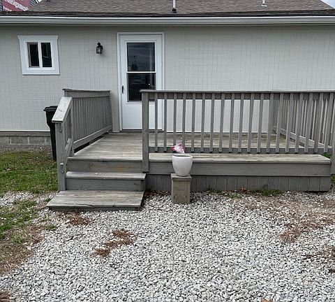 New deck on back of property