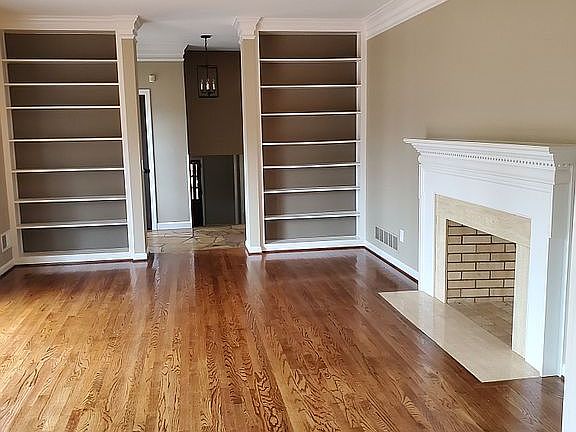 LR Fireplace and Bookshelves