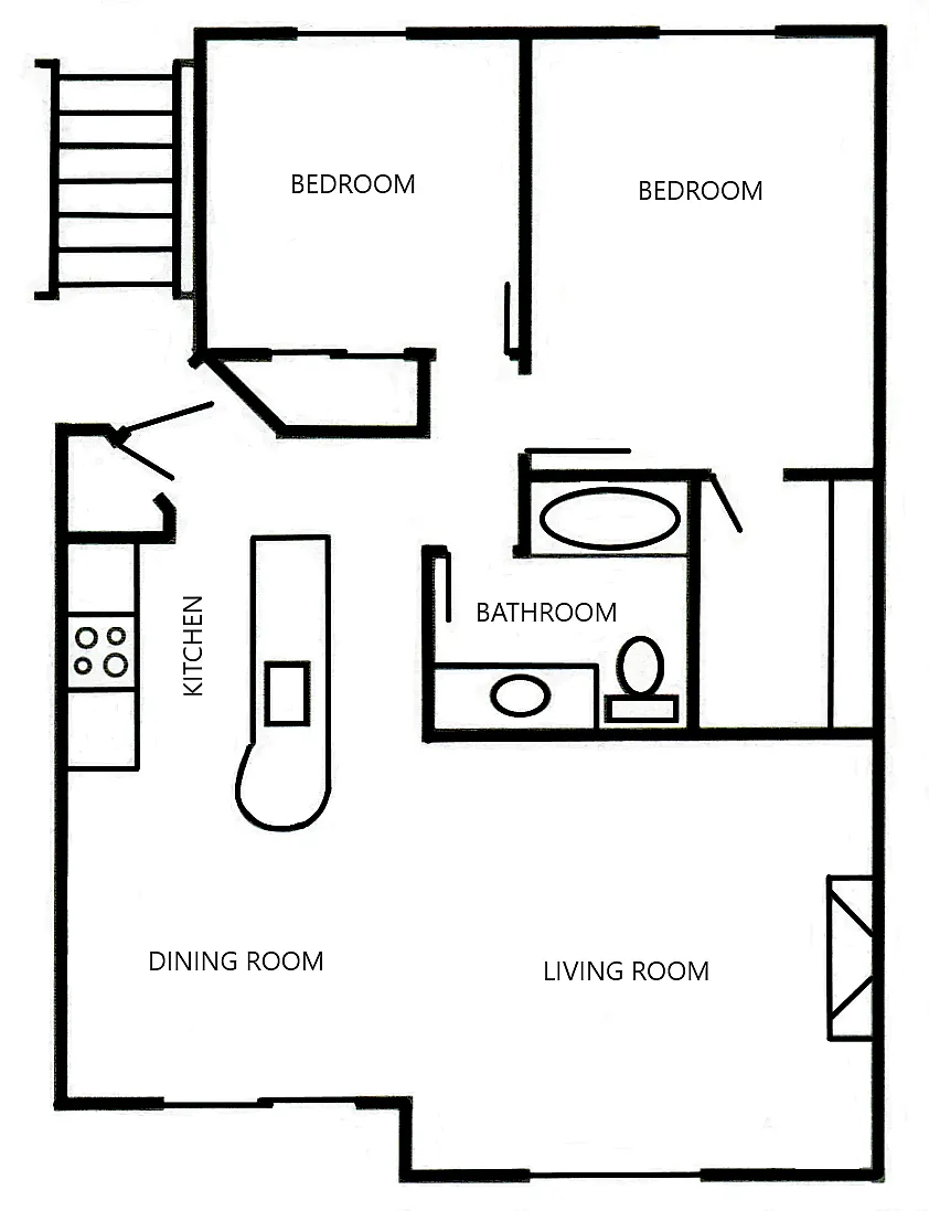 Floor plan 2X1 Ground Floor