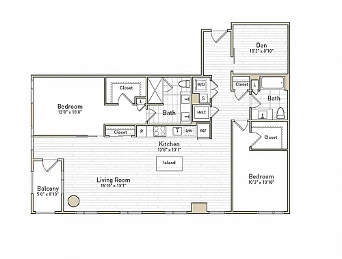 Floor plan B26D - Rise