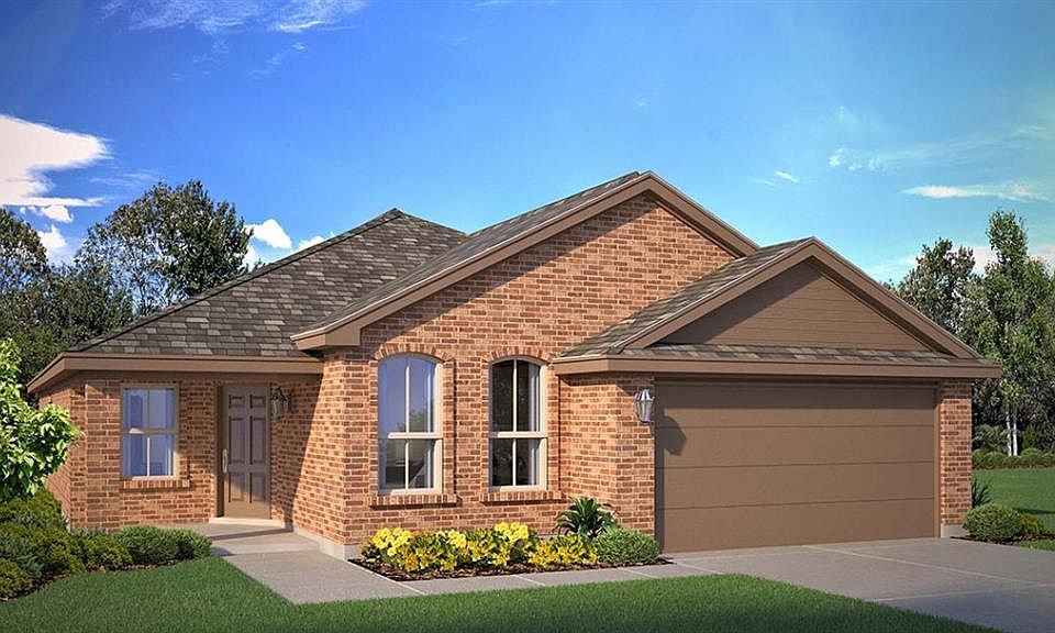 D.R. Horton's Meridian Floorplan Elevation C. All photos shown here may not depict the specified home & features included are for illustration purposes only