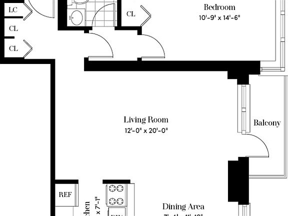 2nd image of 124 W 60th St APT 10M