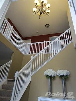 Two story foyer - white trim throughout