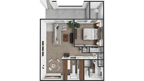 Floor plan One Bedroom