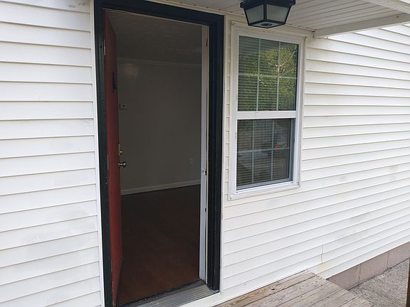 Front door entry into living room