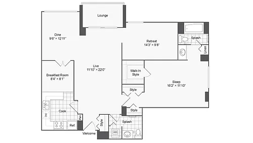 Floor plan Fairfax