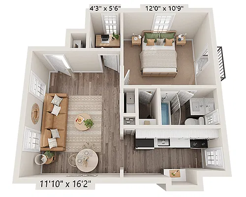 Floor plan Plan A1GD