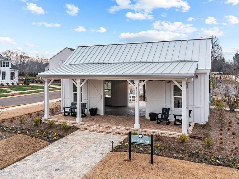 Community area and mailbox kiosk