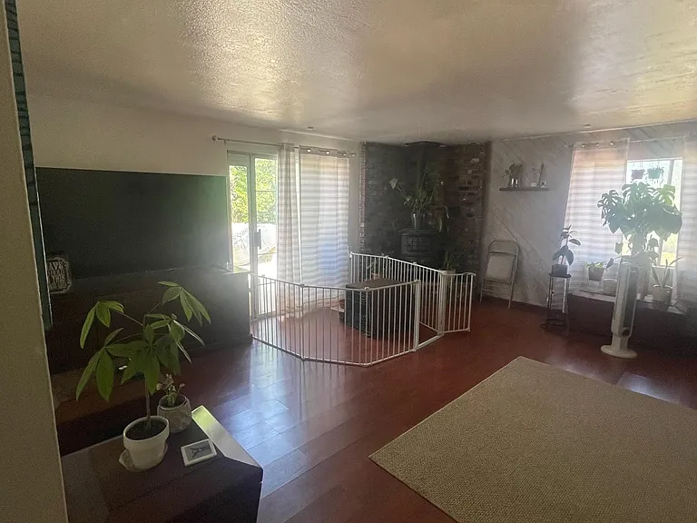 living room has led lighting not in this picture