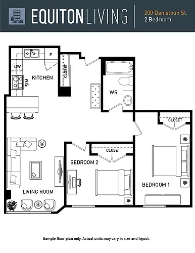 Floor plan 2 Bedroom
