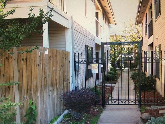 Security gate with code for entrance to condo.