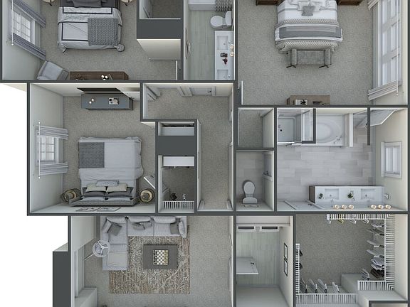 Johnson Pond Second Floor 3D Floor Plan