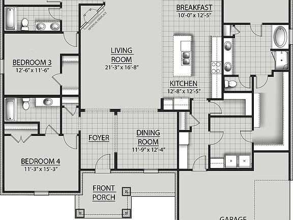 Adams IV H - Floor Plan - DSLD Homes