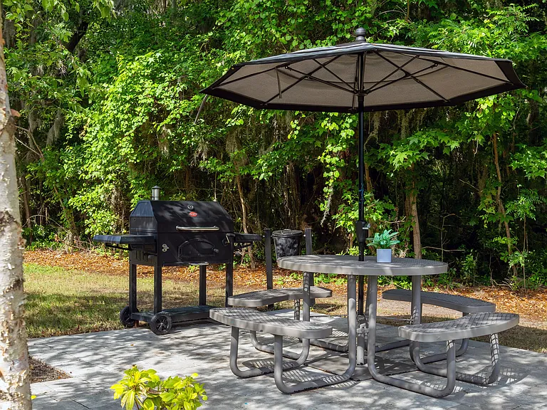Enjoy al fresco dining at our picnic area, complete with grilling station