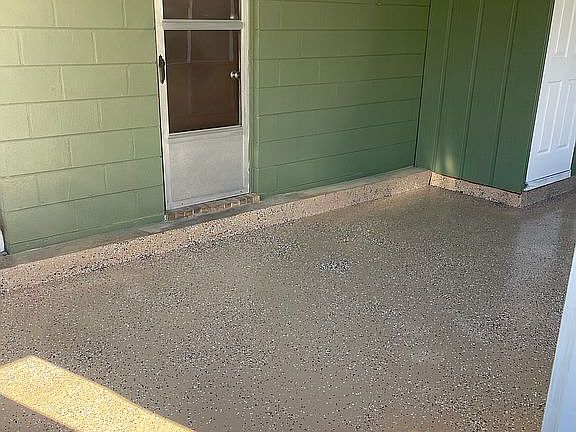 Front porch & kitchen door