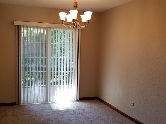 Dining room with sliding door to patio