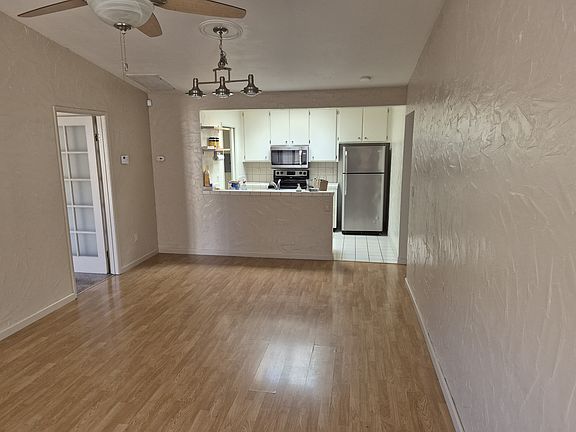 Living room looking toward kitchen
