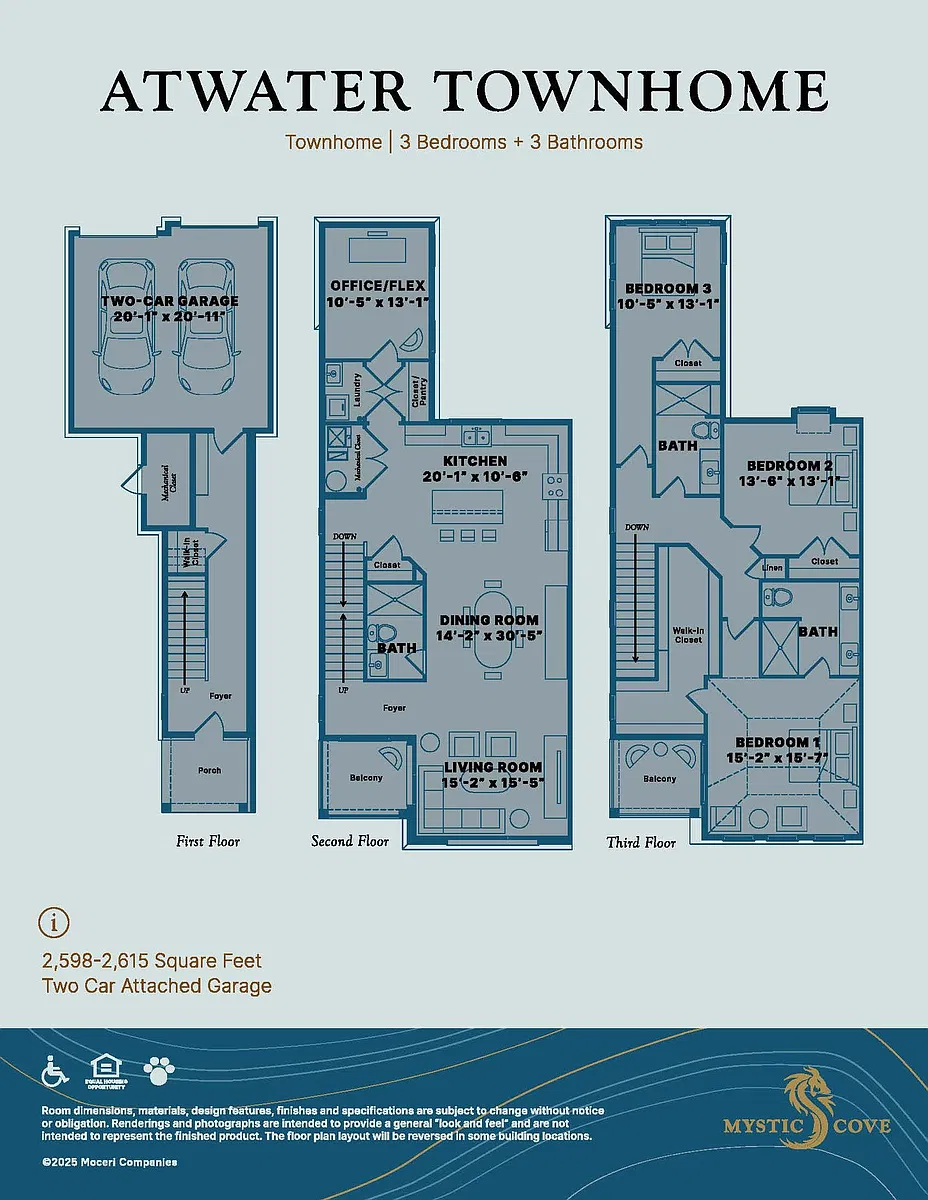Floor plan Atwater Townhome