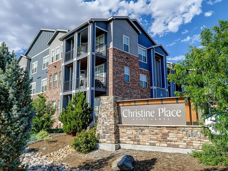 Entrance to Christine Place Apartments