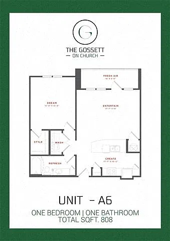 Floor plan The Adele (A6)