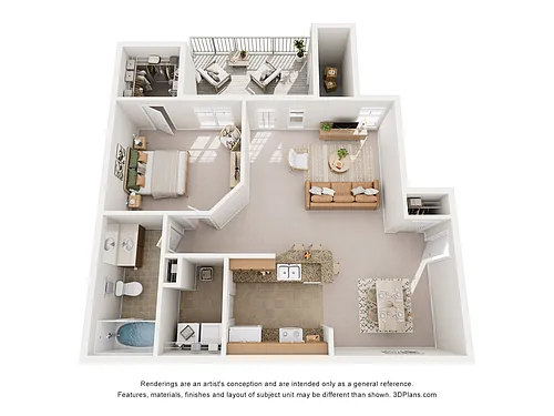 Floor plan 1 Bedroom