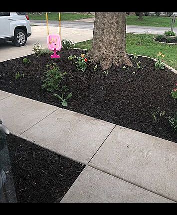 New concrete driveway