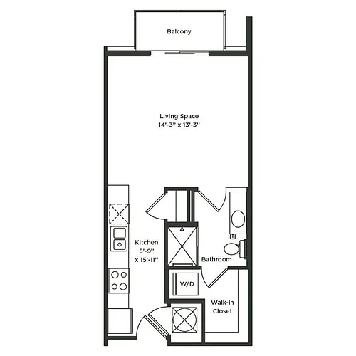 Floor plan Studio