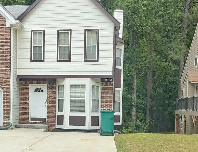 Newly painted front elevation
