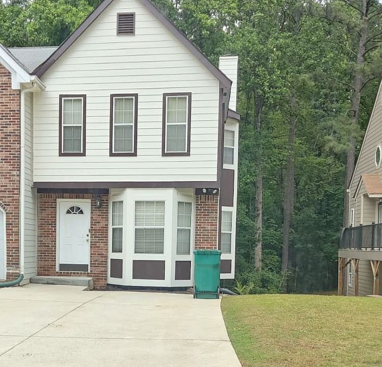 Newly painted front elevation