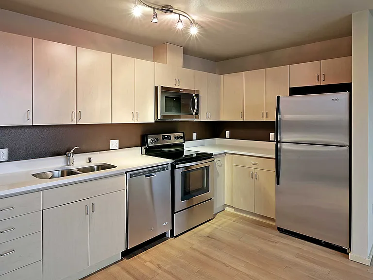 Kitchen with Stainless Steel Appliances