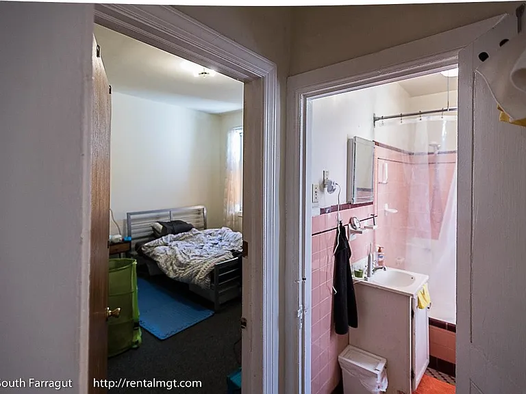 Bedroom and bathroom