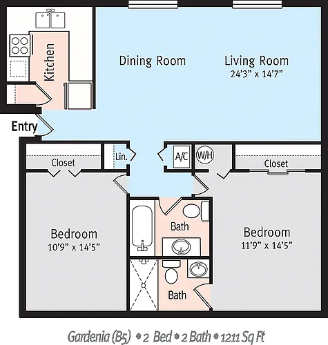 Floor plan THE GARDENIA