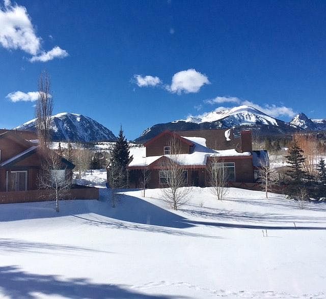 gorgeous view from back deck and living room!