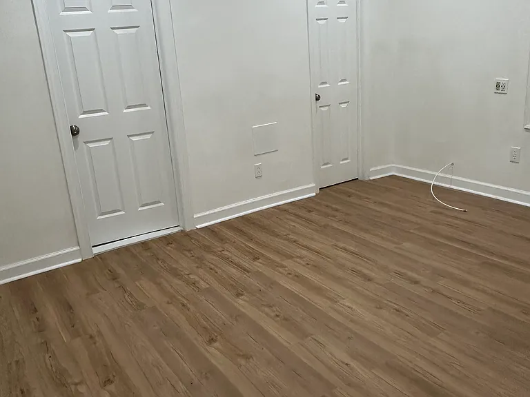 Master bedroom with private bath and closet