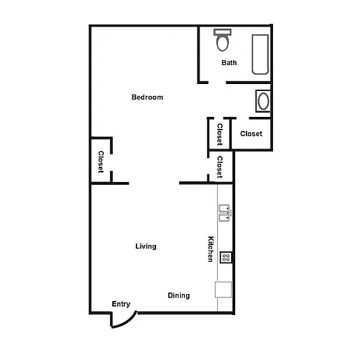Floor plan Bilboa Studio