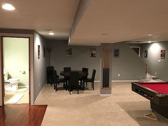 Lower level rec room