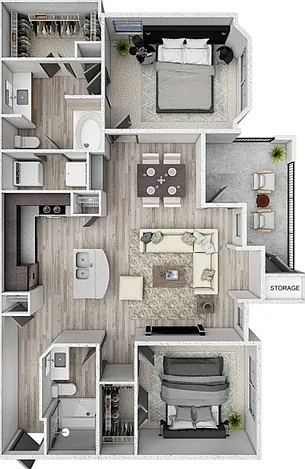B3 - San Jacinto Floor Plan B3 - San Jacinto Floor Plan