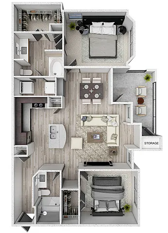 Floor plan B3 - San Jacinto