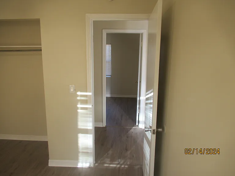 View from one bedroom to the other