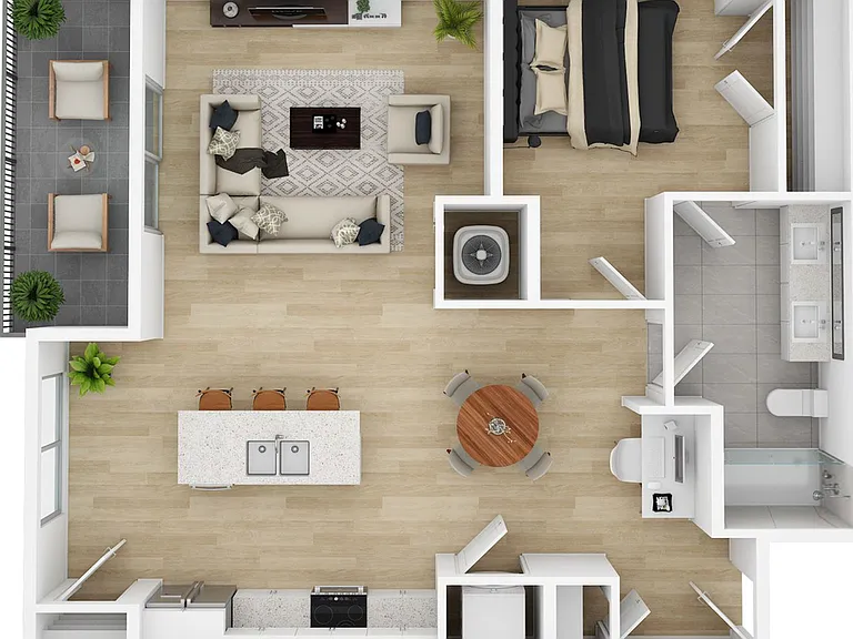 One Bedroom | One Bathroom One Bedroom | One Bathroom
