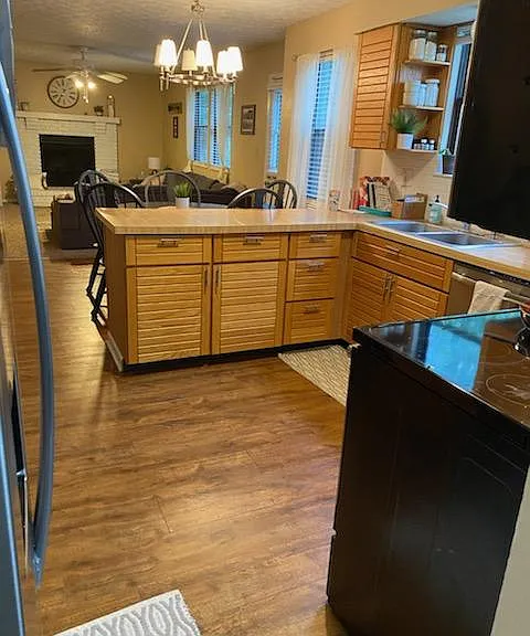 Kitchen and Family Room