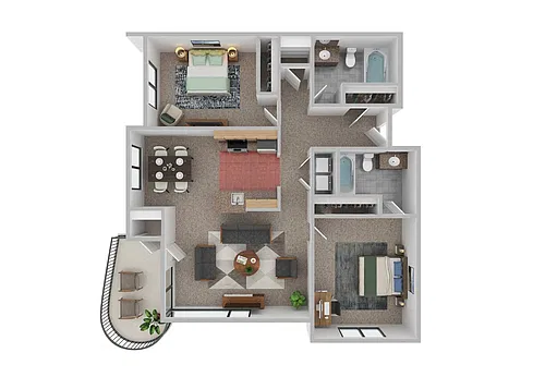 Floor plan 2B-2