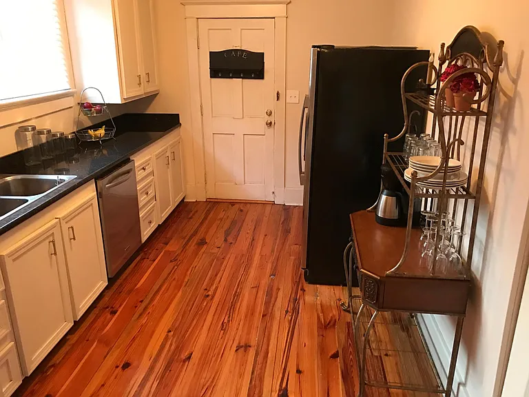 Kitchen- Refrigerator, dishwasher, stove.